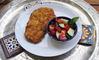 Schnitzel in Couscous-Panier